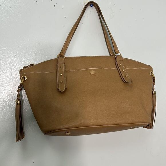 ERIC JARVITS NEWYORK LEATHER TASSEL TOTE SHOULDER BAG NWOT‎ - Picture 1 of 13